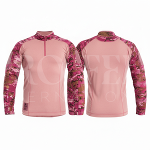 Chaqueta Clásica con Patrón de Camuflaje Personalizado de Marca Privada, Chaqueta de Camuflaje Personalizada de Manga Larga con Cuello Alto, Abrigos Duraderos de Poliéster - Product Image 3