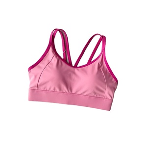 เสื้อชั้นในกีฬาโยคะแบบผูกคอสำหรับผู้หญิง ทรง U-Back รองรับสูง ระบายอากาศได้ดี แห้งเร็ว ผลิตจากโพลีเอสเตอร์/ไนลอน แผ่นรองถอดได้ ตกแต่งด้วยคริสตัล - Product Image 4