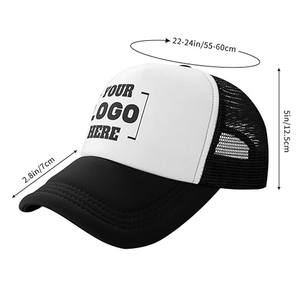 Casquette de camionneur de haute qualité, impression intégrale personnalisée, logo brodé, design en maille, casquette à 5 panneaux, casquettes de camionneur, fermeture snapback - Product Image 6
