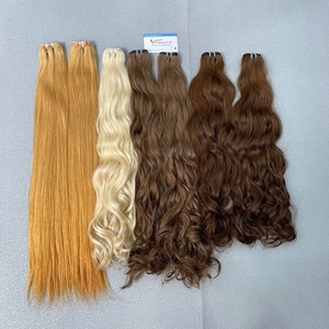 Extensions de cheveux humains premium ombrées, tissées à la machine, cheveux vietnamiens, texture soyeuse et lisse, sans nœuds, sans perte, haute qualité - Product Image 5