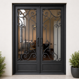 Puertas Exteriores de Hierro Forjado para Hogares con Diseños Hechos a Mano, Estilo Elegante, Construcción Duradera y Seguridad Reforzada - Product Image 2