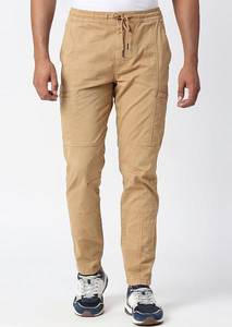 Pantalones deportivos casuales para hombre, cintura media, con cordón ajustable, corte regular, poliéster y algodón, con bolsillos - Product Image 3