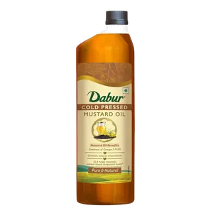 Aceite de Mostaza Silvestre Dabur, Prensado en Frío, Grado Alimenticio, Extracto Herbal en Botella - Product Image 1