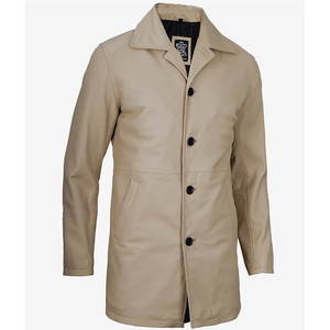 Chaqueta de Motero Unisex de Piel de Vacuno con Efecto Desgastado, Personalizable, de Alta Calidad, con Cuello Alto de Lana y Logotipo Frontal Personalizable, Estilo Urbano - Product Image 4