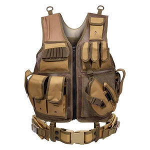 Chaleco Táctico Transpirable Personalizado, Chaleco de Caza de Poliéster con Bolsillos Utilitarios, Chaleco Ligero para Entrenamiento de Tiro al Aire Libre, OEM - Product Image 2