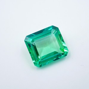 Zafiro Paraiba Verde Cultivado en Laboratorio: Gema de Corte Cojín de 20.60 ct, 16x15 mm - Product Image 6