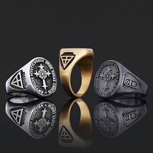 Bague BOJ RCJ 015 personnalisée en argent et diamant, bague de diplôme universitaire unisexe, cadeau pour les occasions de fête, prix bas - Product Image 1