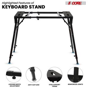 Soporte Ajustable para Piano Digital Eléctrico de Alta Resistencia, Soporte para Teclado para Instrumentos Musicales de 54-88 Teclas - Product Image 5