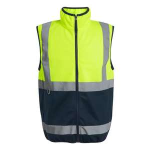 Gilet de sécurité multi-poches en maille respirante réfléchissante en polyester, vêtements fluorescents pour chantier, unisexe - Product Image 4