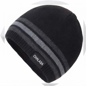 Gorro Reversible Jacquard Gótico con Logo, Tejido Acrílico Spandex Sin Costuras, Estilo Y2K Sin Dobladillo, Gorro Tipo Skullcap, Bajo MOQ, En Stock - Product Image 6