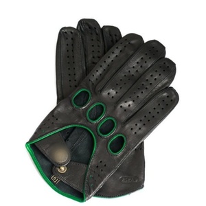 Gants en cuir lisse urbains de haute qualité, respirants, à doigts complets, classiques pour la conduite, avec logo personnalisé, fournisseur en gros - Product Image 4