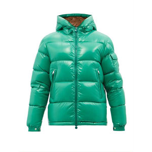 Warm lightweight puffer <b>jacket</b> for winter outdoor wear and everyday cold weather comfort shiny fabric puffer <b>jackets</b> with logo - Product Image 5