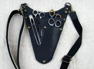 Professional Leather Barber Holster Hair Stylist Belt Scissor Holder Salon Tool Organizer Pouch LBH-0011 - Product Image 6