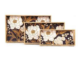 Bandeja de Servir de Acero Esmaltado, Bandeja de Té Retro Esmaltada, Bandeja Decorativa Esmaltada - Product Image 5