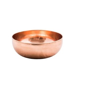 Bol en cuivre artisanal de qualité export pour fournisseur en gros – Collection de vaisselle décorative moderne - Product Image 1