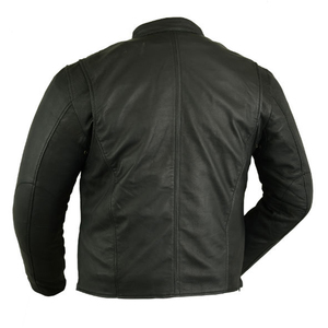 Veste en cuir pour homme, nouvelle collection, durable, coupe-vent, logo personnalisé, prix imbattable, en vente à bas prix. - Product Image 5