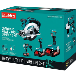 18V Cordless Power <b>Tool</b> Combo Kit 6-Piece Heavy Duty Lithium Ion <b>Set</b> - Product Image 2
