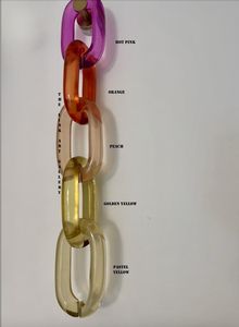 Eslabones de Cadena de Resina Transparentes de Gran Tamaño y Coloridos para Decoración de Paredes, Accesorios para Habitaciones, Todos los Colores Disponibles, Artesanías de Resina - Product Image 6