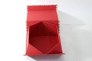 Boîte pliable en carton et papier coton de haute qualité, faite à la main, avec fermetures magnétiques, emballage cadeau pour les fêtes - Product Image 3