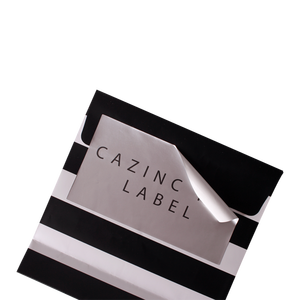 Custom Silver Foil Paper Honey Jar Label Stickers for Artisan Gifts and Wedding Favors - Product Image 2