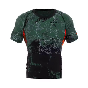 เสื้อรัดกล้ามเนื้อ MMA ระบายอากาศได้ดี แขนยาว สำหรับผู้ชาย ผลิตจากโพลีเอสเตอร์และไนลอน แห้งเร็ว เป็นมิตรต่อสิ่งแวดล้อม - Product Image 1