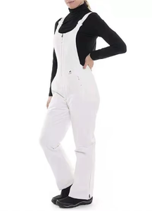 Women's Waterproof Ski <b>Jumpsuit</b> With Zipper Closure <b>Black</b> Polyester Snow Wear - Product Image 3