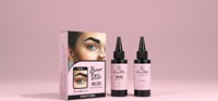 INKLUSH Brow Dlite Teinture liquide pour sourcils brun moyen 15ml Semi-permanente longue durée à base de plantes imperméable double embout épaississant