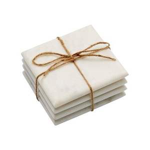 Sous-verres en marbre, forme hexagonale, lot de 4, en noyer, style luxueux fait main, de haute qualité, sous-verres décoratifs pour la maison - Product Image 5