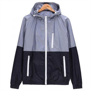100% Polyester Outdoor Waterproof Windbreaker <b>Jacket</b> Men Slim Fit Color Block Nylon Zipper Windbreaker Windproof <b>Jacket</b> - Product Image 6