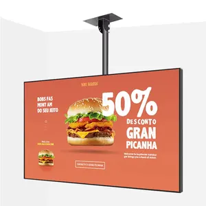 Logo personalizzato smart Android 21.5 pollici montaggio a parete display touch screen pubblicità cms digital signage food chiosco thailand