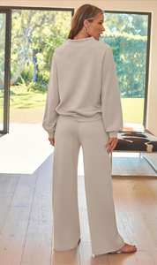 ชุดวอร์มทำจากผ้าฝ้าย 100% ดีไซน์แบบปะติดปะต่อ สวมใส่สบาย ระบายอากาศได้ดี และมีสไตล์โดดเด่นแบบสตรีทแฟชั่น - Product Image 3