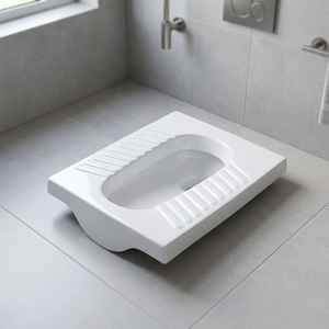 Golden Brown <b>Ceramic</b> Squatting <b>Pan</b> Toilet Washdown WC Sanitary Ware Wholesale Cheap Price For Bathroom Export Quality - Product Image 2