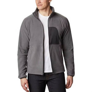 Veste polaire ample d'hiver pour homme, style streetwear, grande taille, avec fermeture éclair, imperméable, logo personnalisé sur le devant - Product Image 1