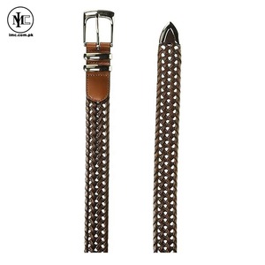 Ceinture élégante pour homme en cuir de vachette avec boucle en alliage, robuste, écologique, réglable, pour le bureau et les tenues professionnelles - Product Image 5