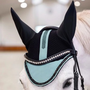 Breathable Horse Fly Veil Ear Bonnet Crochet Horse Riding Ear Net Soundproof Horse Bonnet <b>Equestrianism</b> Accessory - Product Image 3