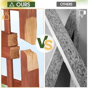 Fioriera in legno alta 50 pollici con traliccio, autoportante, con fori di drenaggio, per esterni, con ruote - Product Image 5