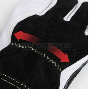 Work Protection <b>Gloves</b> Men Real Solid Leather Safety Welding <b>Gloves</b> Wholesale Rate Welding <b>Gloves</b> - Product Image 4