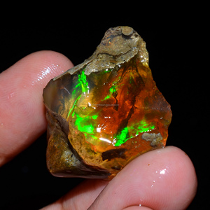 Lote de 4 Piezas de Ópalo Etíope Welo Fire Oily, Grado AAA, 100% Natural, en Bruto, Certificado por Terceros, para Joyería - Product Image 5