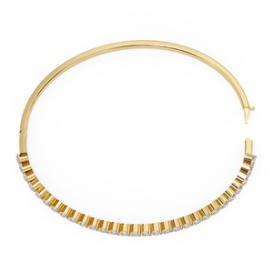 กำไลเพชรทรงหยดน้ำ เพชร CVD HPHT เพชรเลี้ยงในห้องปฏิบัติการ ทองคำแท้ 14k กำไลรูปทรงลูกแพร์ เครื่องประดับชั้นดีสำหรับผู้หญิง - Product Image 4