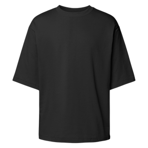 เสื้อยืดโอเวอร์ไซส์ลายโลโก้ ผู้ชาย ผ้าฝ้าย 100% ทรงหลวม สตรีทแวร์ คอเต่า คุณภาพสูง ล้างสีแบบวินเทจ - Product Image 4