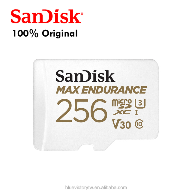 MAX ENDURANCE MicroSDHC Card, SQQVR 256G, UHS-I, C10, U3, V30, 100MB/s R, 40MB/s W, SD Adaptor