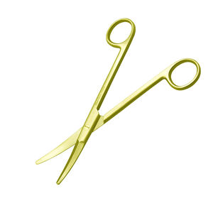 Tijeras de enfermería doradas de 5.5 pulgadas con borde roma, de acero, para uso médico y quirúrgico, con hoja curva, para vendajes, con certificación CE ISO, de Grip Surgical - Product Image 3