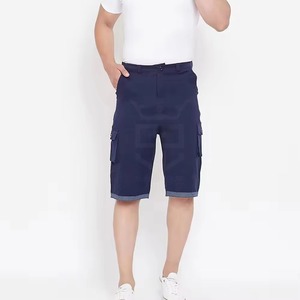 Shorts cargo pour hommes fabriqués au Pakistan, prix bas, contraste de couleurs, haute qualité, confortables. - Product Image 6