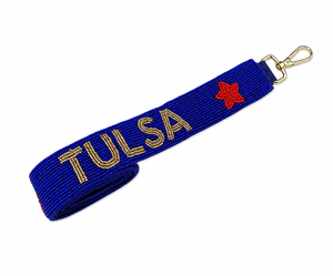 Correa de Hombro Personalizada Hecha a Mano con Cuentas de Vidrio para el Día del Partido de Tulsa, Correa para Bolso Deportivo Universitario, OEM ODM Venta al por Mayor India - Product Image 2