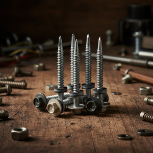 Tornillo Autoperforante de Cabeza Hexagonal Modelo PDC 12, Acero al Carbono Clase 4.8 y 6.8, Rosca Gruesa Zincada/Galvanizada, Arandela EPDM - Product Image 1