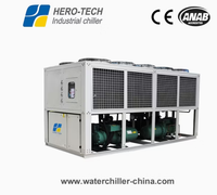 Refroidisseur à vis à double tête refroidi par air 180HP/560.8KW, système de refroidissement d'eau industriel