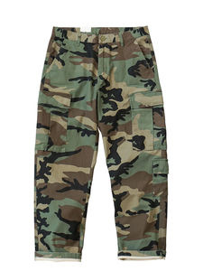 Pantalon cargo Y2K en molleton imperméable pour homme, taille basse, coupe évasée, style hip-hop, avec broderie et impression personnalisées - Product Image 6