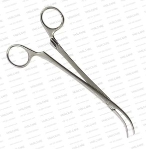 Pinzas Scott Tonsil Artery Forceps de 180 mm, Curvas, Dentadas, con Bloqueo de Trinquete, Pinzas de Sujeción Vascular, Instrumento Quirúrgico ENT de Vaslcare - Product Image 2