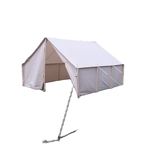 Carpa familiar de poste de hierro de madera romántica de diseño original, tienda Safari de lujo, tienda de pared de lona de algodón resistente al agua - Product Image 6