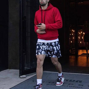 Pantalones Cortos de Mezclilla Estampados para Hombre, Diseño de Calavera, Cintura con Cordón, para Invierno y Verano, Transpirables, Estilo Deportivo, Diseño Multicolor - Product Image 2